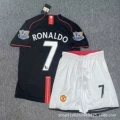 0809 manchester united away league short sleeve no. 7 suit