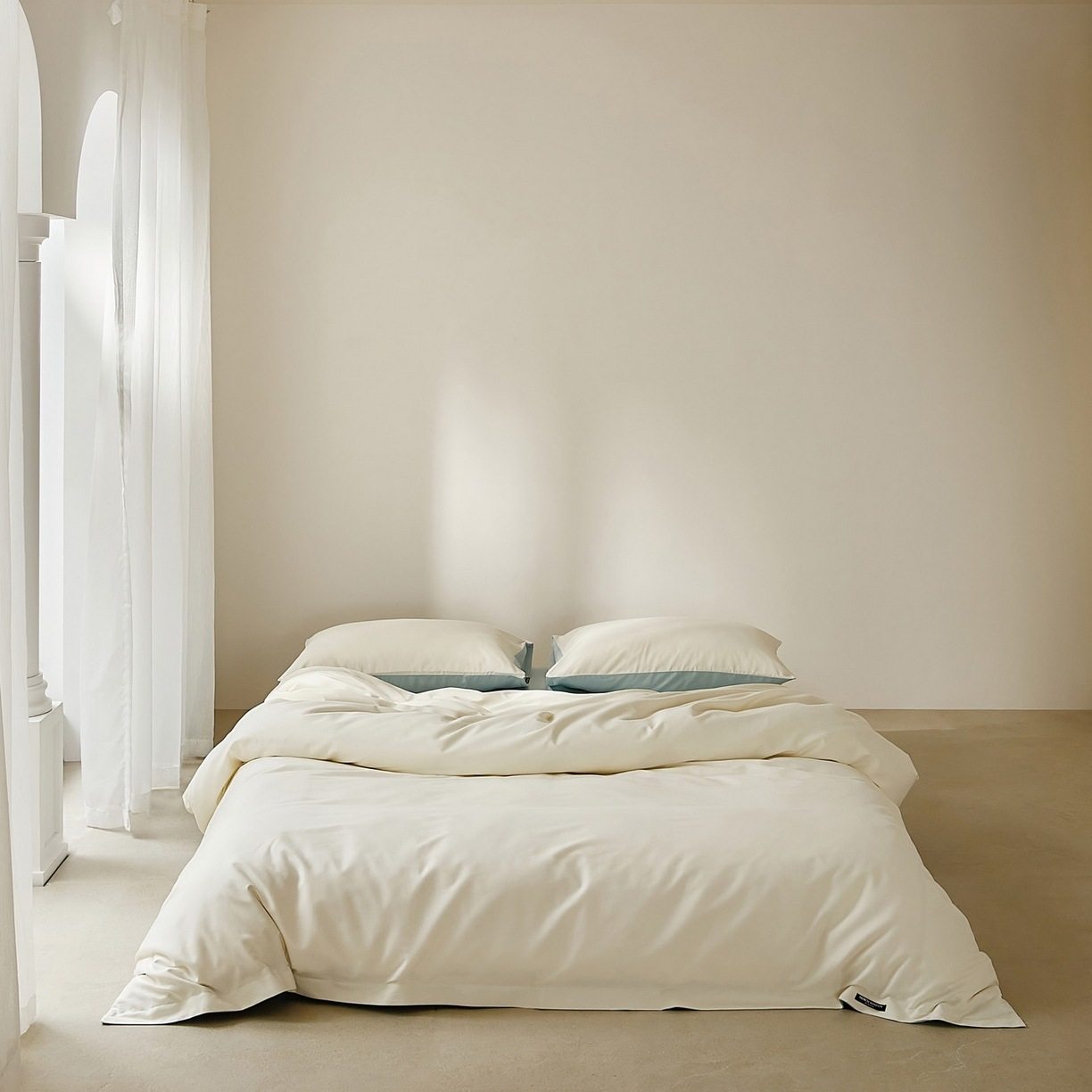 100-Count Brushed Cotton Four-Piece Set, 100% Pure Cotton, Thickened and Warm, Made from Xinjiang Long-Staple Cotton, Duvet Cover, Quilt Cover, Bed Sheet