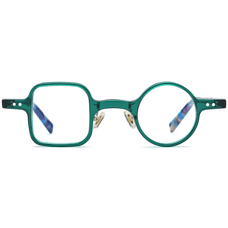 New Left round right square plate glasses frame optical frame star same style myopia anti-blue light glasses frame