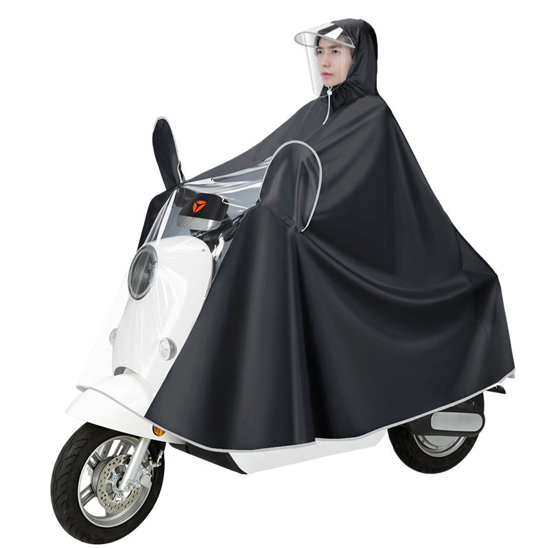 Raincoat electric car motorcycle adult outdoor riding thickened lengthened battery car Oxford cloth long poncho wholesale