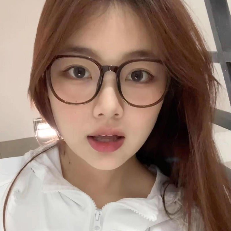 Anti-blue Light Glasses Women's Myopia Flat Glasses Frame with Preference for Plain Glasses Frame Ultra Light Flat Glasses Explosions