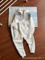 White and gray suit