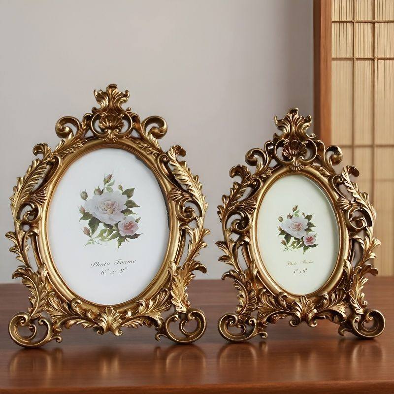 Cross-Border Vintage European-Style Custom High-End Photo Frame Set for Foreign Trade, A4.6. 7.8inch Photo Custom Wholesale Imitation