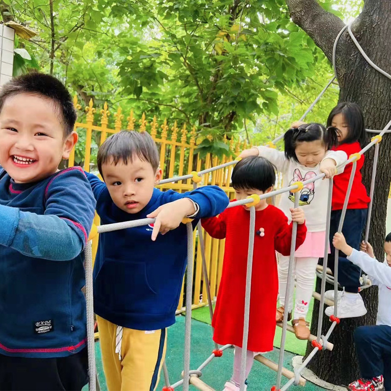 幼儿园户外荡桥体育活动器械儿童运动体能训练器材平衡独木桥玩具