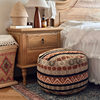 Bohemian Style Lazy Floor Cushion, Ethnic Jacquard Fabric Floor Cushion, Round Floor Cushion for Home Use