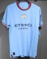 Manchester city 2022-23 home player version short sleeves