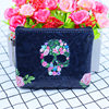 Rose Skull Retro Wallet Mini Multifunctional Zipper Coin Purse ID Card Storage Bag Spot Wholesale