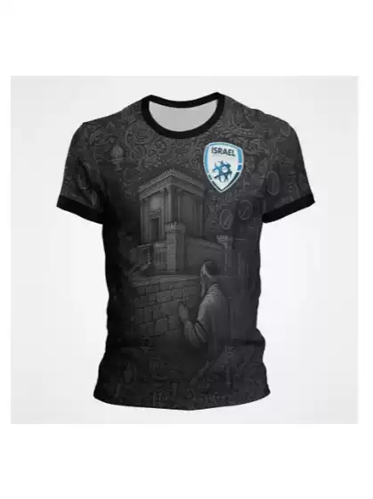 Fashion Israel Flag Men's Summer Trend Short Sleeve 3D Print T-Shirt Cool Streetwear Sports