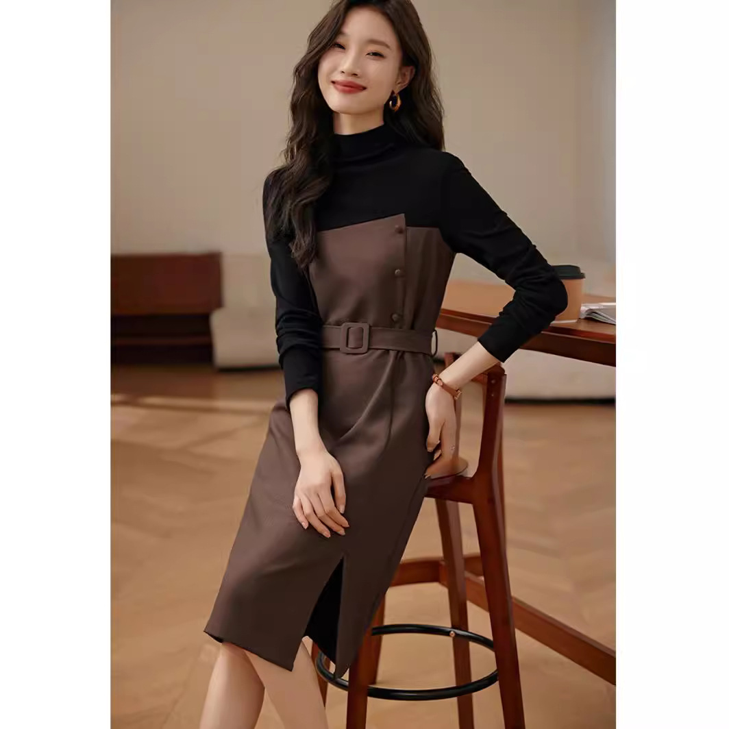 (Mới) Mã K1609 Giá 650K: Váy Đầm Liền Thân Nữ Qityre Dáng Ôm Body Gợi Cảm Sexy Cả Bộ 2 Món Hàng Mùa Xuân Thu Đông Thời Trang Nữ Chất Liệu G02 Sản Phẩm Mới, (Miễn Phí Vận Chuyển Toàn Quốc).