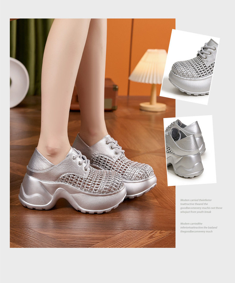 Dép sandal nữ xỏ ngón đế bệt mùa hè thoáng khí — Bạc, Đen chi tiết 3