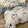 Factory wholesale four-piece cartoon one-piece bedding dormitory sheets quilt cover ins quilt cover three-piece spring
