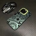 Colorful silver shell-green-019 trendy crow heart