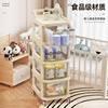 Small trolley storage rack floor ins style living room snack cabinet cosmetics storage cabinet baby supplies storage cabinet