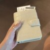 Milkshake White Passport Holder Ins Simple Multi-Functional Ticket Document Coin Bag Anti-Theft Brush Protective Cover Wallet
