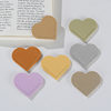 Cross-border Hot Selling Creative Simple Love Leather Bookmark PU Portable Book Page Clip Heart-shaped Bookmark Student Gift Corner