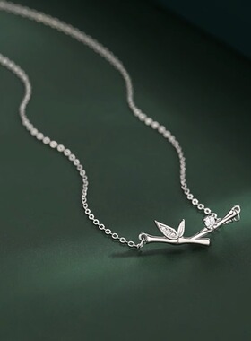 竹节项链女钛钢choker锁骨链