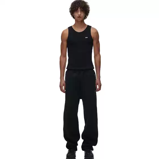 European and American Trendy Brand 6Pm Summer New Embroidered Ribbed Knit Vest Couple Style Fashion Street Slim Fit Top Trendy