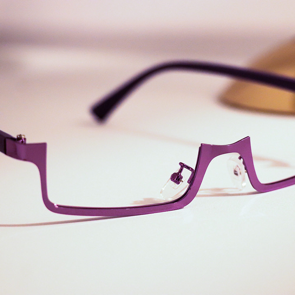 Lolita Cyberpunk Half-Rim Glasses Frame Props Subculture Y2K Accessories Cosplay Two-Dimensional Lolita