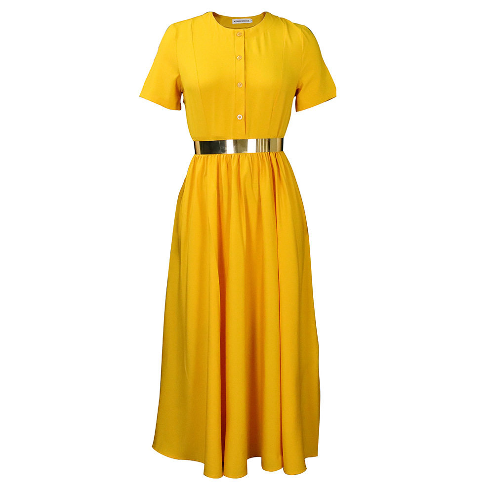 Summer Womens Dress Short Sleeve Waist Cinching Flared Skirt Casual or Party Wear Wholesale Available