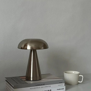 Cross-Border Popular Danish Mushroom Lamp Bedroom Touch Bedside Night Light Bar Restaurant Atmosphere Lamp Decorative Table Lamp