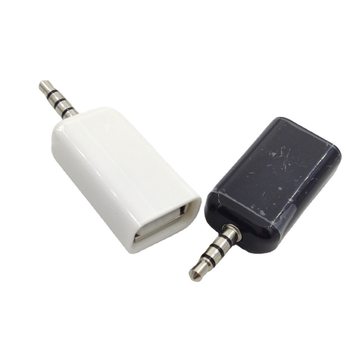 aux to USB car car aux audio adapter plug U disk USB mother to 3.5 car mp3 adapter