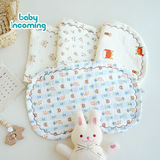 Детская подушка 0-6 месяцев baby cloud pillow, впитывающая пот, дышащая, предотвращающая выплевывание молока подушка, восьмислойное марлевое полотенце-подушка