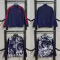S1080 r navy blue and white double-sided waterproof windbreaker