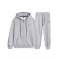 Zipper suit gray green label