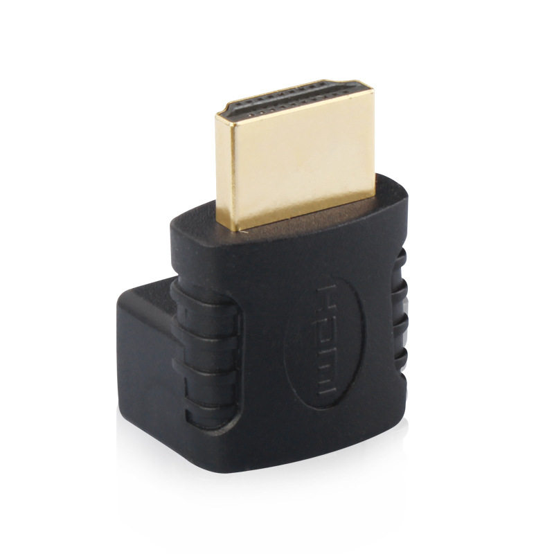Wall TV HDMI elbow right angle male turnkey adapter 90 degree HD line adapter 2.0 version