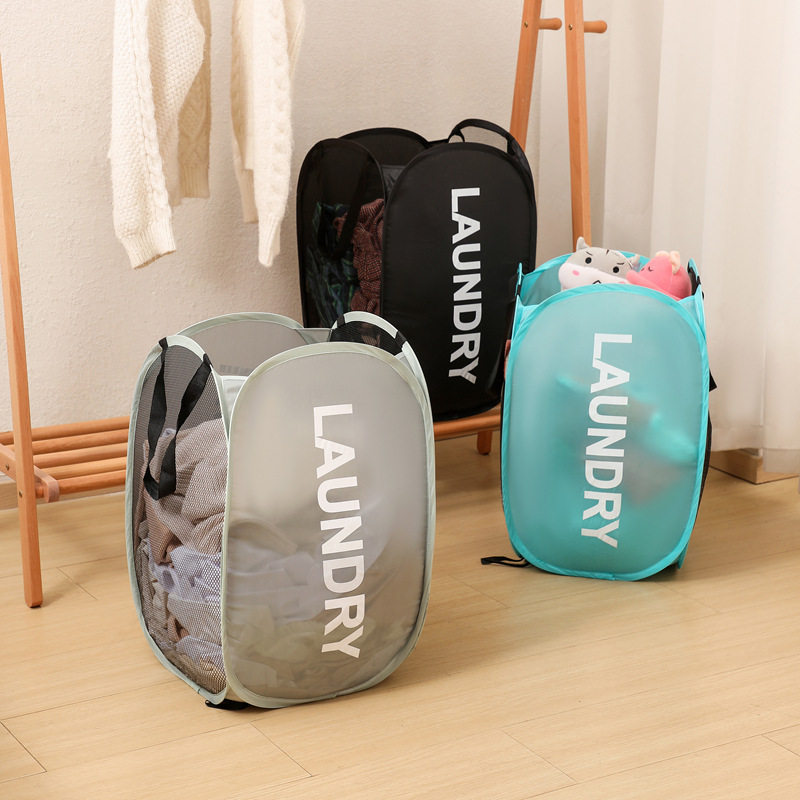 Portable Laundry Basket, Foldable Dirty Clothes Basket, Dirty Clothes Basket, Dormitory Artifact, Plush Toy Storage Basket, Factory Wholesale