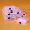 Hardware accessories transparent plastic storage box 10 15 24 28 36 button jewelry fishing gear packaging box