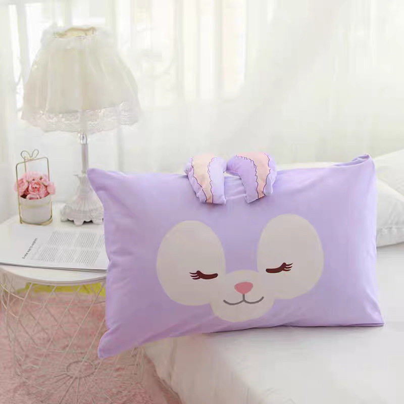 Sleeping Beauty Series Rose Bear Rabbit Pillowcase Single Pillowcase Couple Cute Large Pillowcase