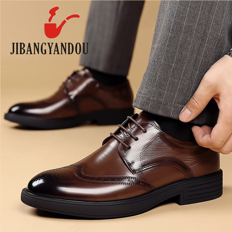 Giày da tiêu chuẩn Brown 9026 thoải mái khi mua