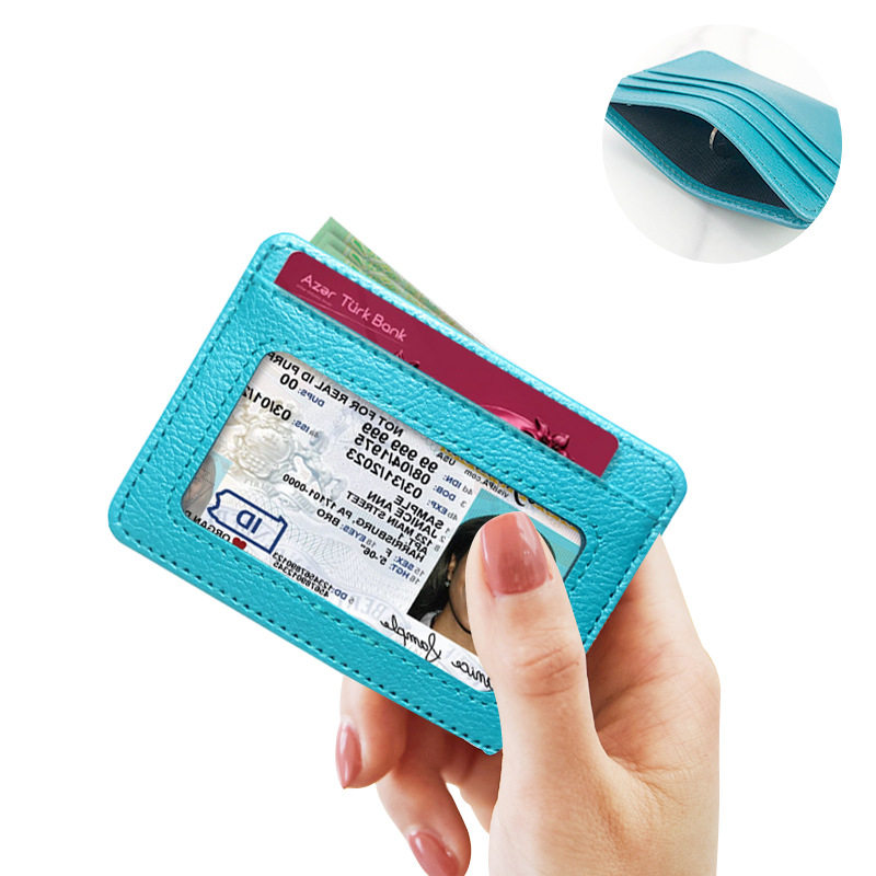 Cross-border 5-card PU leather card case card sleeve wear-resistant scratch-resistant identification set large-capacity multi-function card sleeve wholesale