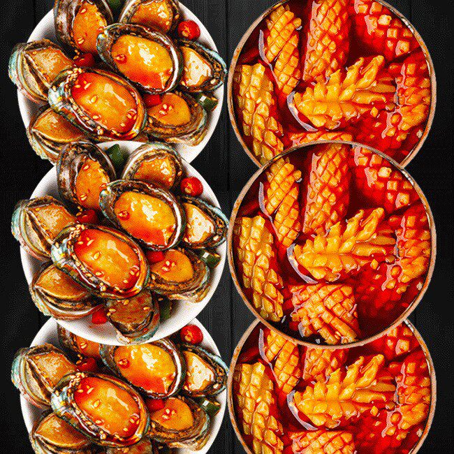 [Great Deal] Ready-To-Eat Large Canned Abalone Spicy Sauce Small Seafood Ready-To-Eat Canned Oysters and Scallops
