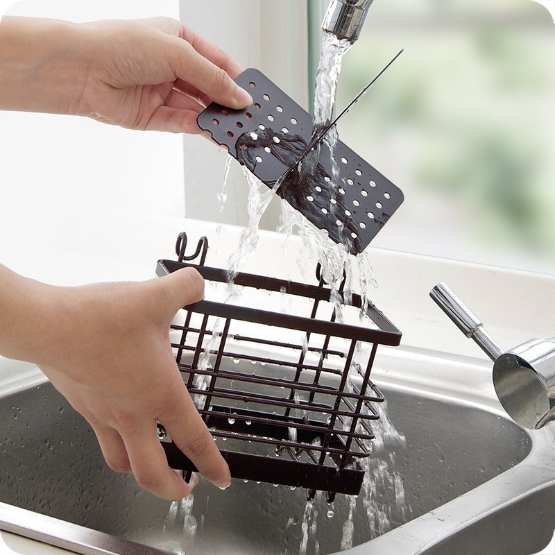 Wrought Iron Drying Chopsticks Cage Household Kitchen Chopsticks Storage Rack Countertop Desktop Chopsticks Cage Spoon Storage Box Chopsticks Holder