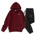 Burgundy + white label + white label
