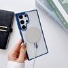 Suitable for Samsung S24 Mobile Phone Case, Magnetic Acrylic Colorful S23Ultra Transparent S25 Skin-Feel Protective Case A56