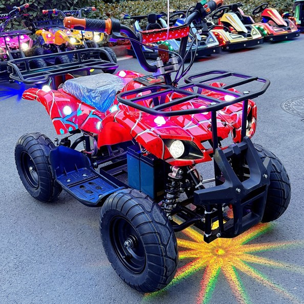 Children's Electric Motorcycle Commercial Children's Motorcycle Amusement Luminous Electric Vehicle Children's Square Electric Vehicle