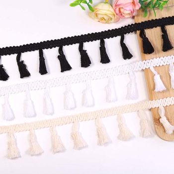 Factory direct environmental protection cotton broom tassel lace clothing accessories accessories high quality cotton lace spot wholesale