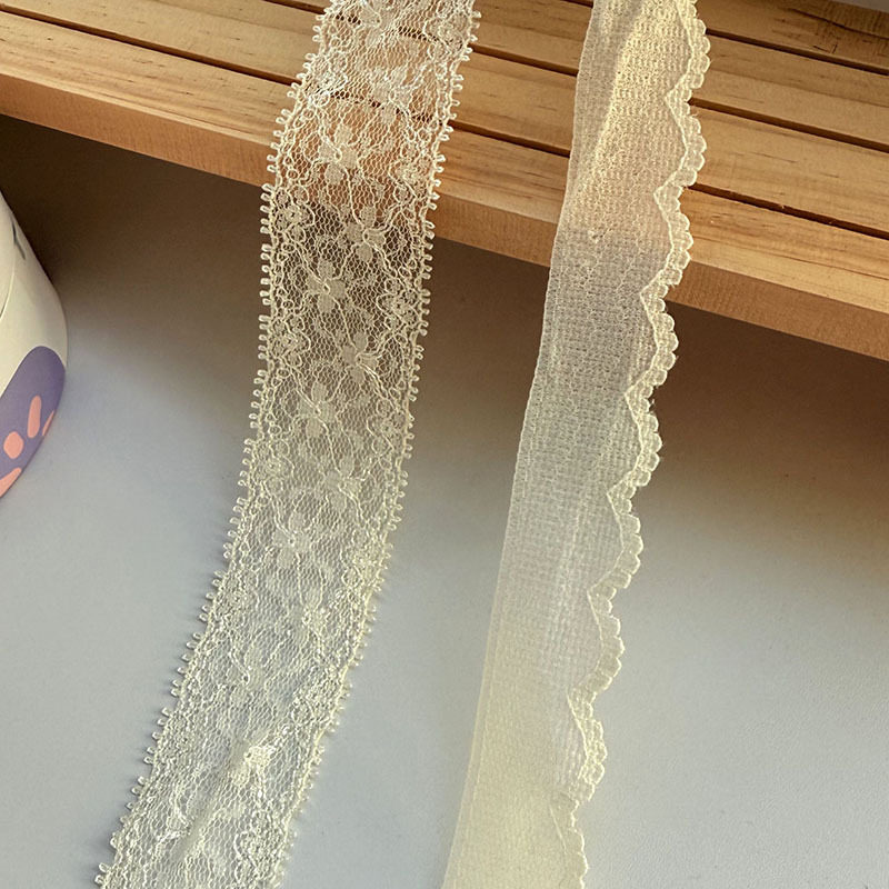 In-Stock Light Apricot/Beige/Generation Color 5-8cm Women's Skirt Hem Lace Handmade Clothing Lace