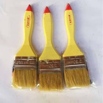 Coconut Brand Pig Hair Brush Long Bristle Paint Brush Wooden Handle Barbecue Cleaning Pig Hair Brush Dusting Brush Oil Brush Bristle White Hair
