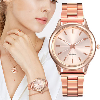 2022 Xiyin In-Stock Wholesale Watches, Women's Stainless Steel Band Quartz Wristwatch, Wholesale Large Dial Watch