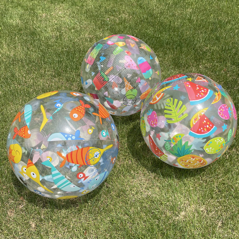 INTEX inflatable beach ball Bestway oversized ocean ball children water inflatable toy lawn hand racket ball