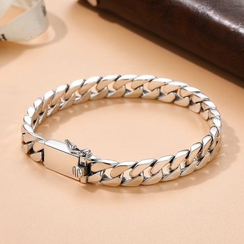 Cross-Border High Quality Fashion Trendy Personality Miami Cuban Chain Men's Metal Bracelet Classic Banquet Jewelry Wholesale