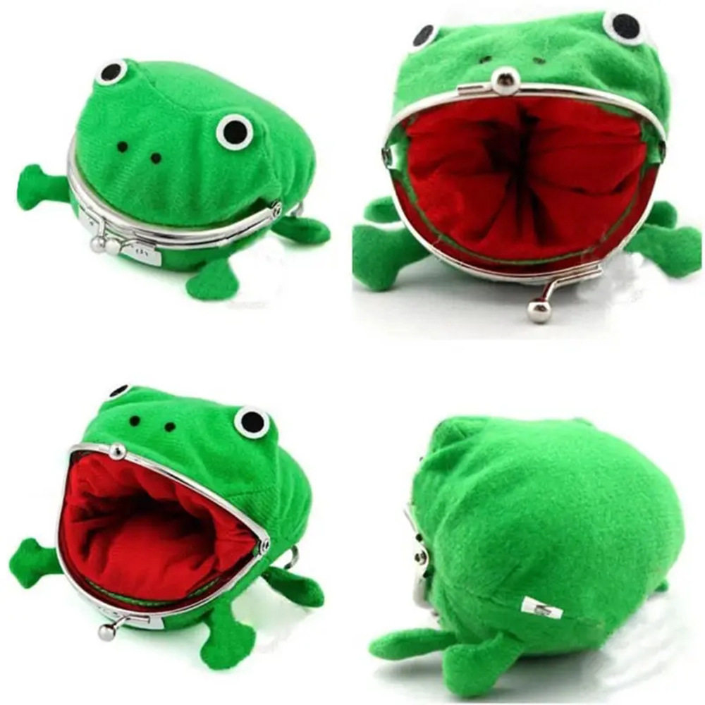COS Anime Little Frog Wallet Plush Toy Ninja Peripheral Naruto Frog Wallet Frog Wallet