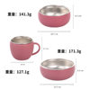 Factory New Product Baby Silicone Stainless Steel Tableware Set Creative Product 304 Stainless Steel Children Silicone Tableware Bowl