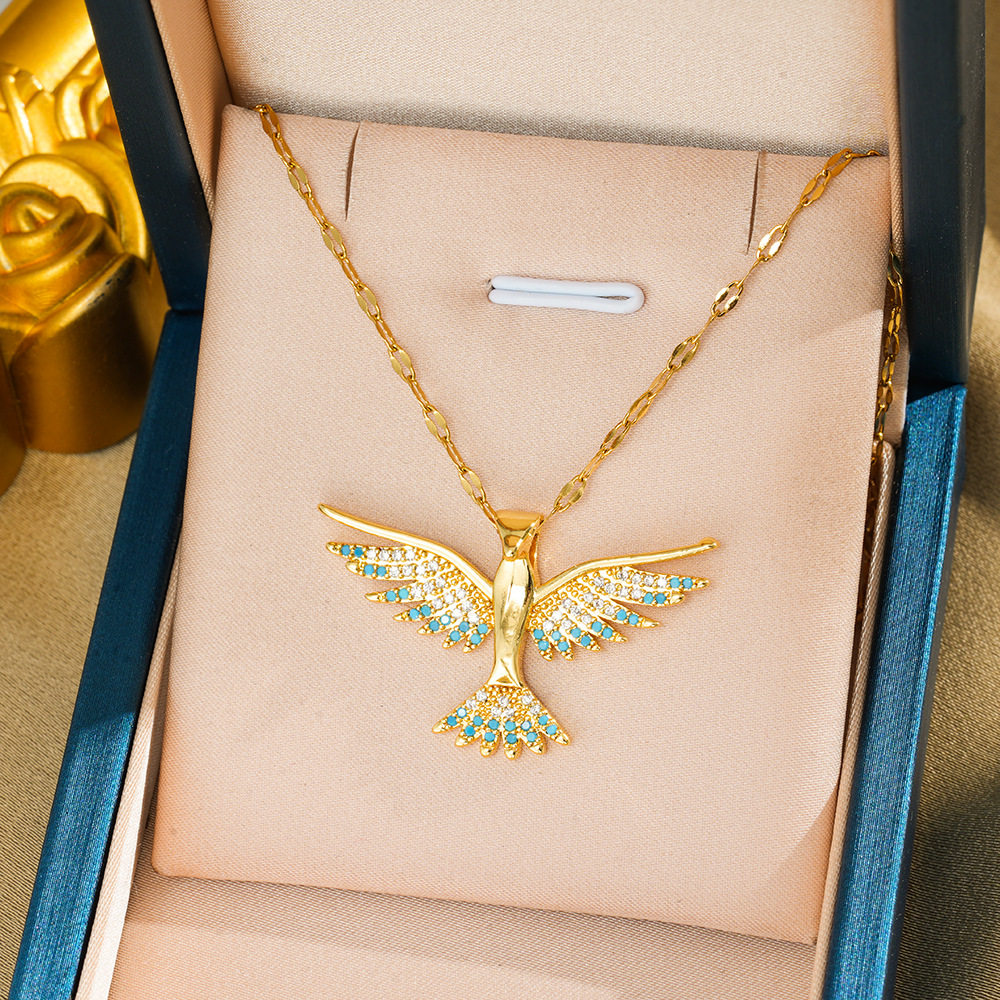 359 イーグル ネックレス - ゴールド