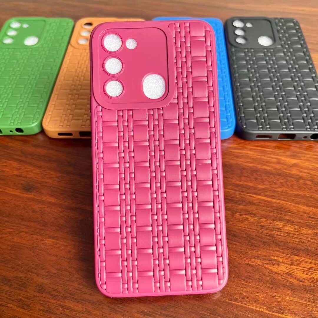 Casual and Applicable African Tecno Model Camon19 Watch Strap Woven Pattern Fine Hole Tpu Mobile Phone Case 12 Protective Cover