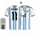 Argentina home jersey, number 11, with captain's armband